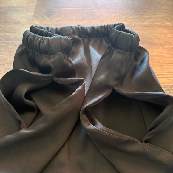 a new day Black Satin Lace Trim Shorts - Picture 4 of 4